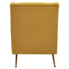Luxe Yellow Velvet Accent Chair