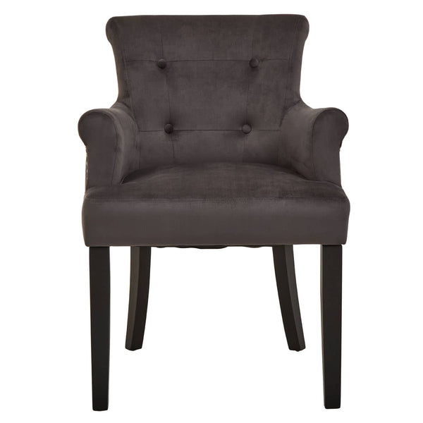 Plush Velvet Ring Back Chair