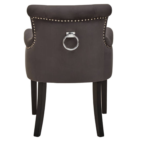 Plush Velvet Ring Back Chair