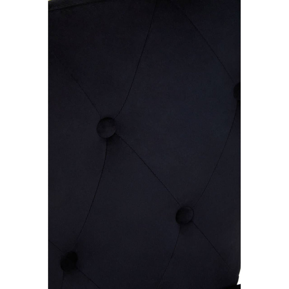 Sleek Black Upholstered Barstool