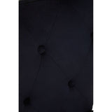 Sleek Black Upholstered Barstool
