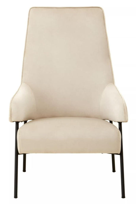 Luxe Cream Velvet Armchair