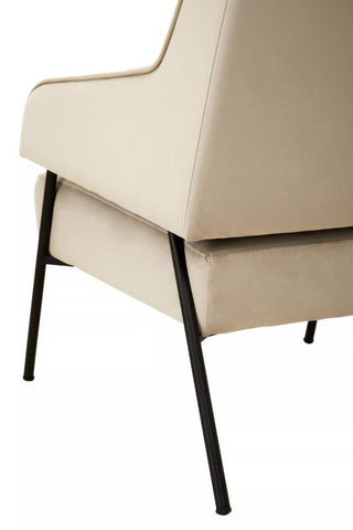 Luxe Cream Velvet Armchair