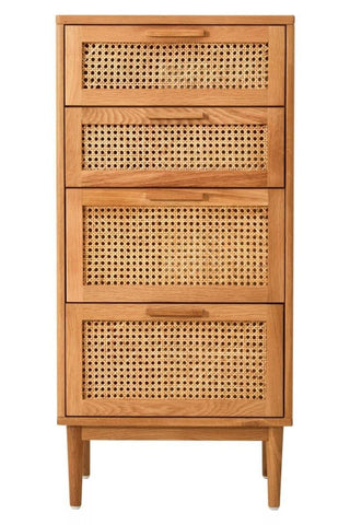 Boho Rattan Drawer Chest