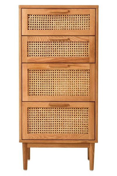 Boho Rattan Drawer Chest