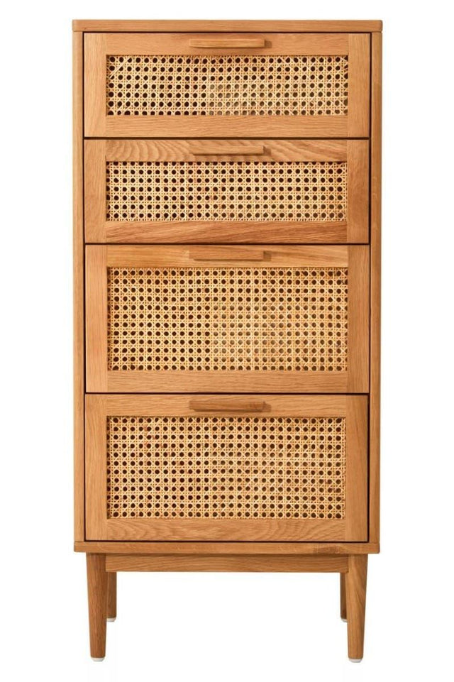 Boho Rattan Drawer Chest