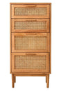 Boho Rattan Drawer Chest