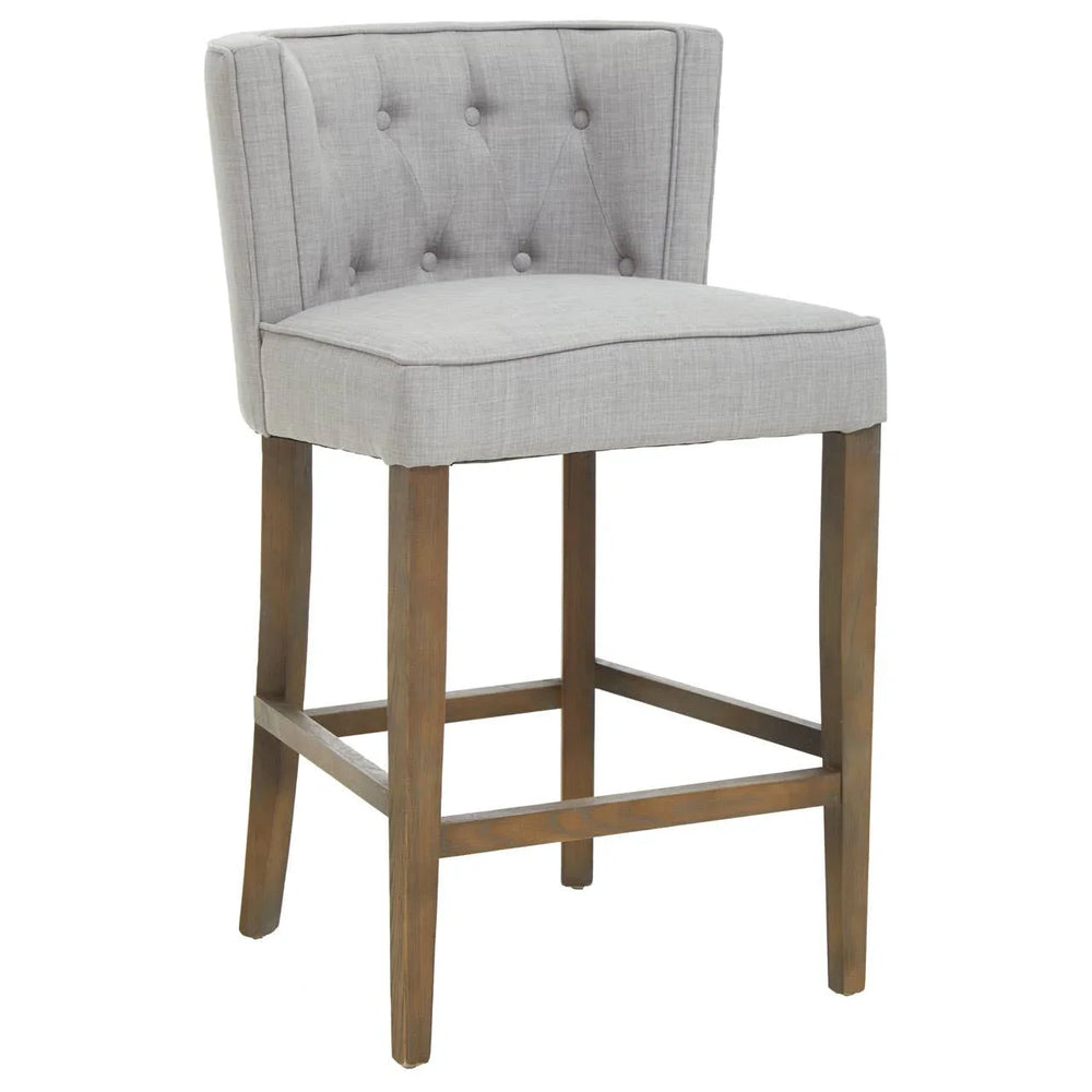 Modern Grey Button Tufted Chair