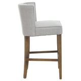 Modern Grey Button Tufted Chair