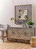 Modern Grey Button Tufted Chair