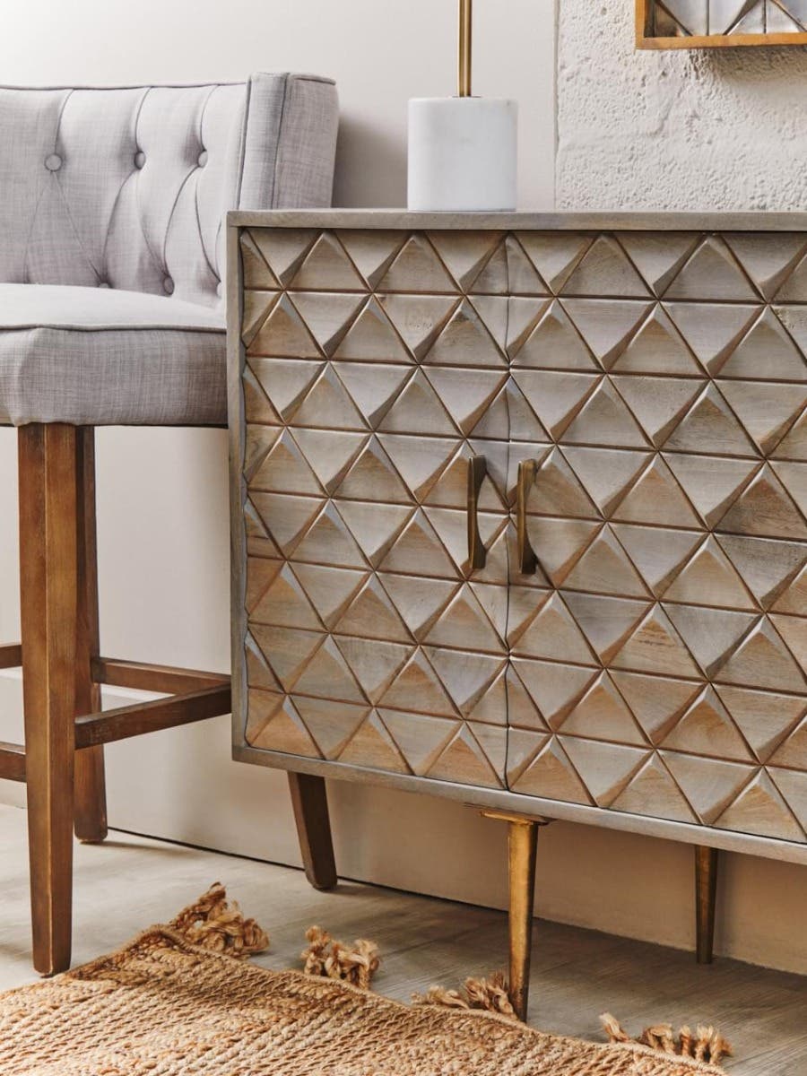 Modern Grey Button Tufted Chair