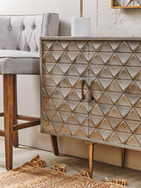 Modern Grey Button Tufted Chair