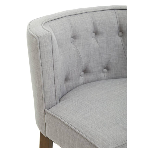 Modern Grey Button Tufted Chair