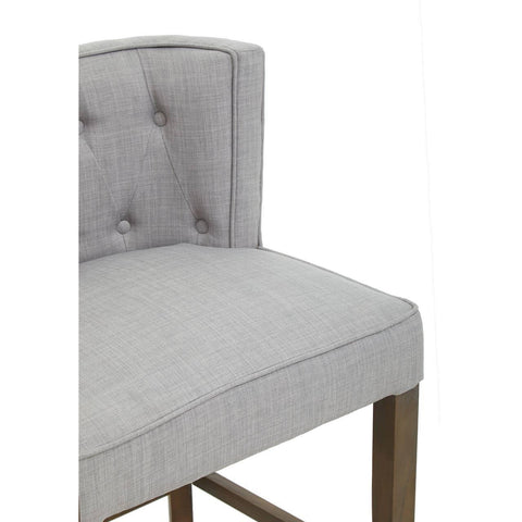 Modern Grey Button Tufted Chair