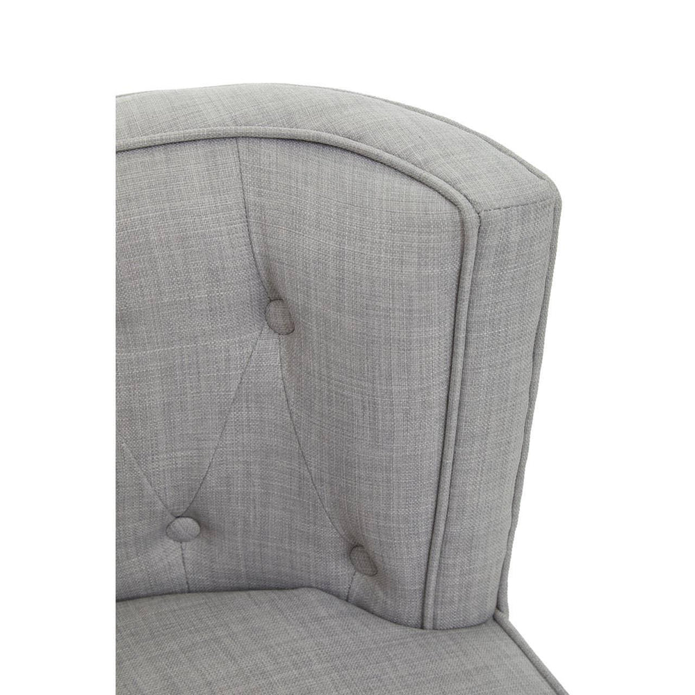 Modern Grey Button Tufted Chair