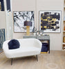Luxe Velvet Gold Base Bench
