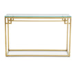 Golden Glass Console Chic Minimalism