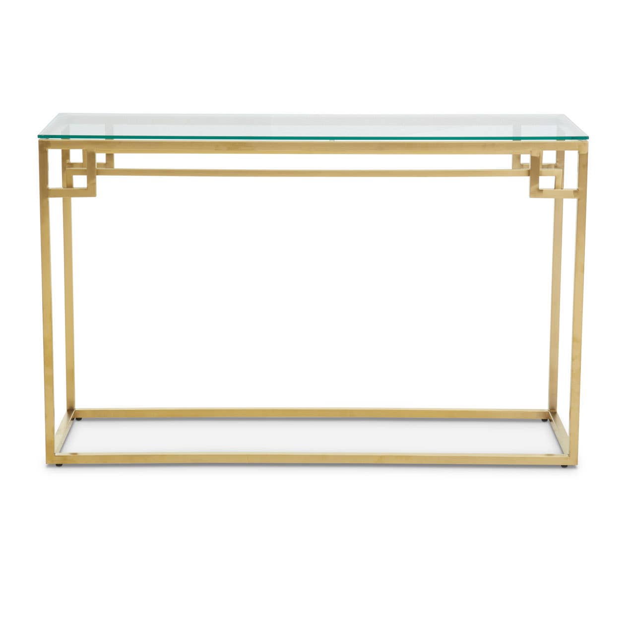 Golden Glass Console Chic Minimalism