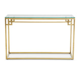 Golden Glass Console Chic Minimalism