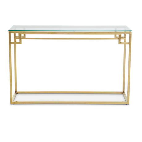Golden Glass Console Chic Minimalism