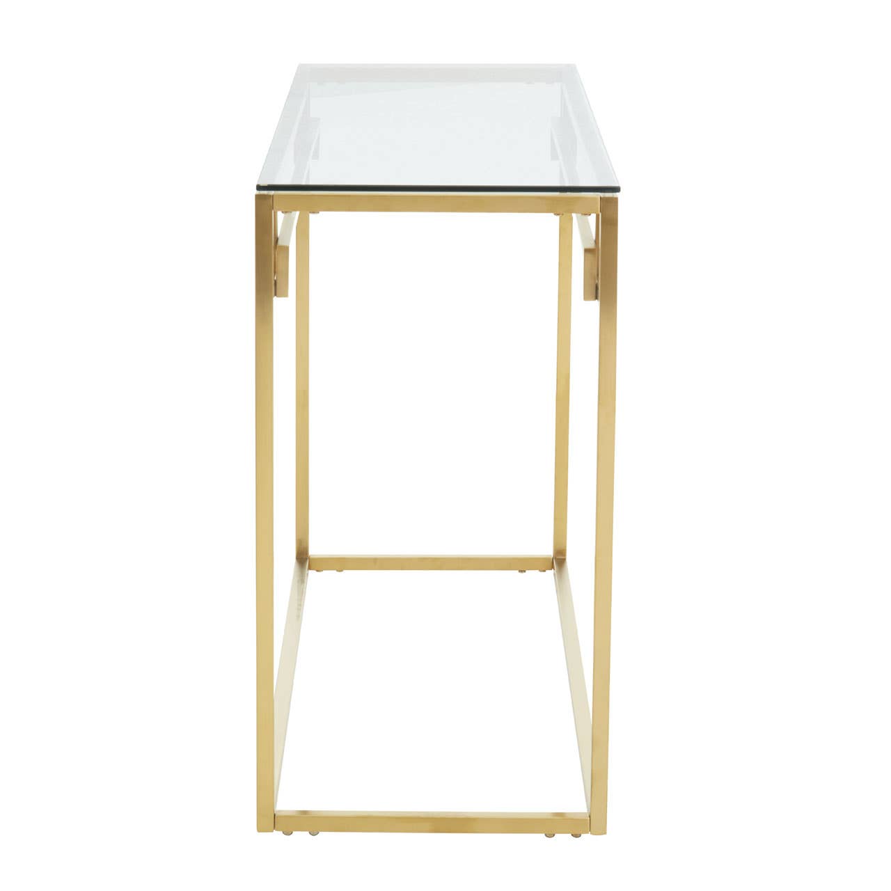 Golden Glass Console Chic Minimalism