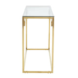 Golden Glass Console Chic Minimalism