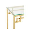 Golden Glass Console Chic Minimalism