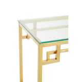 Golden Glass Console Chic Minimalism