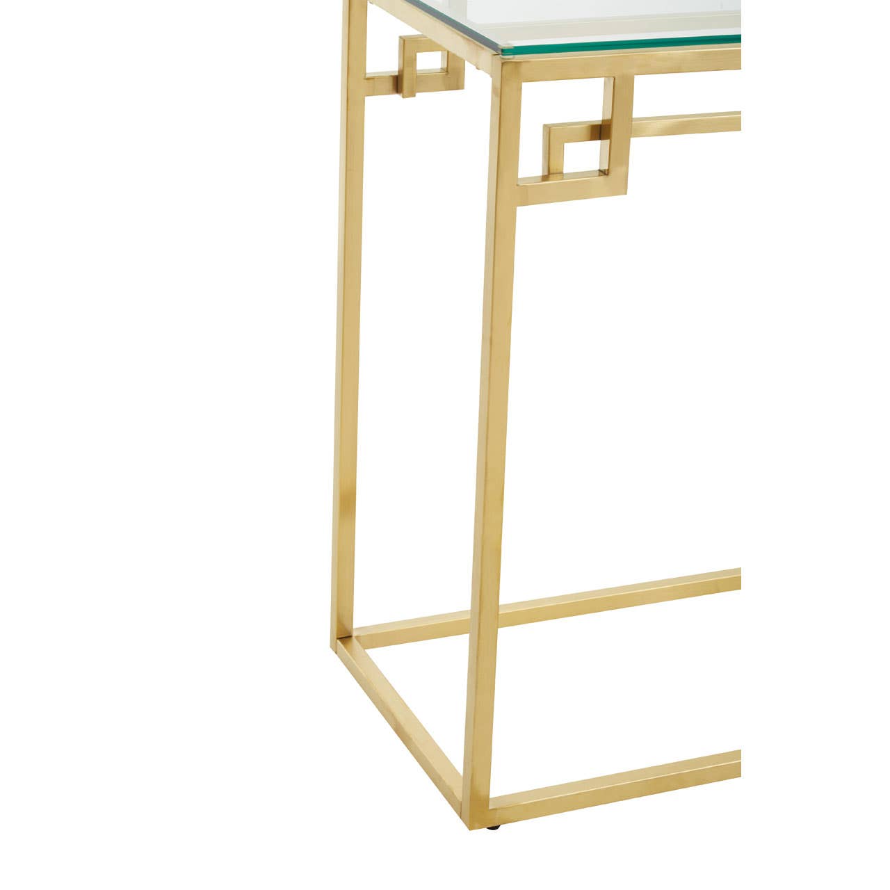 Golden Glass Console Chic Minimalism