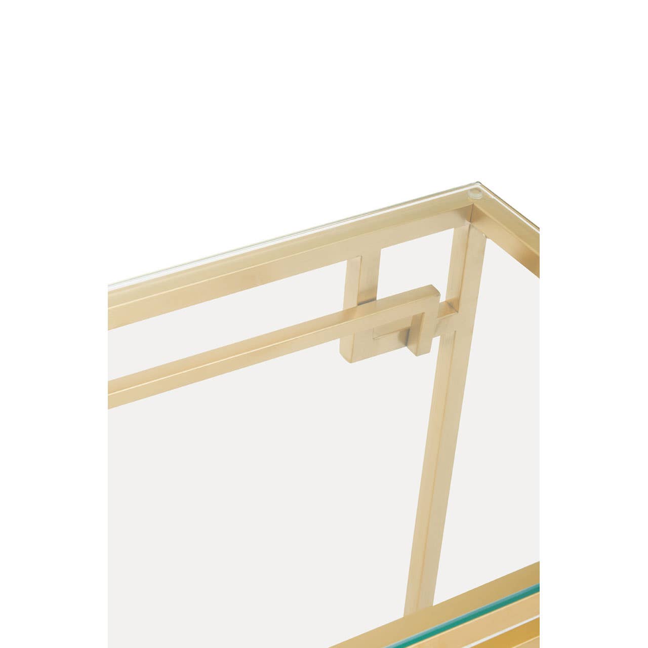 Golden Glass Console Chic Minimalism