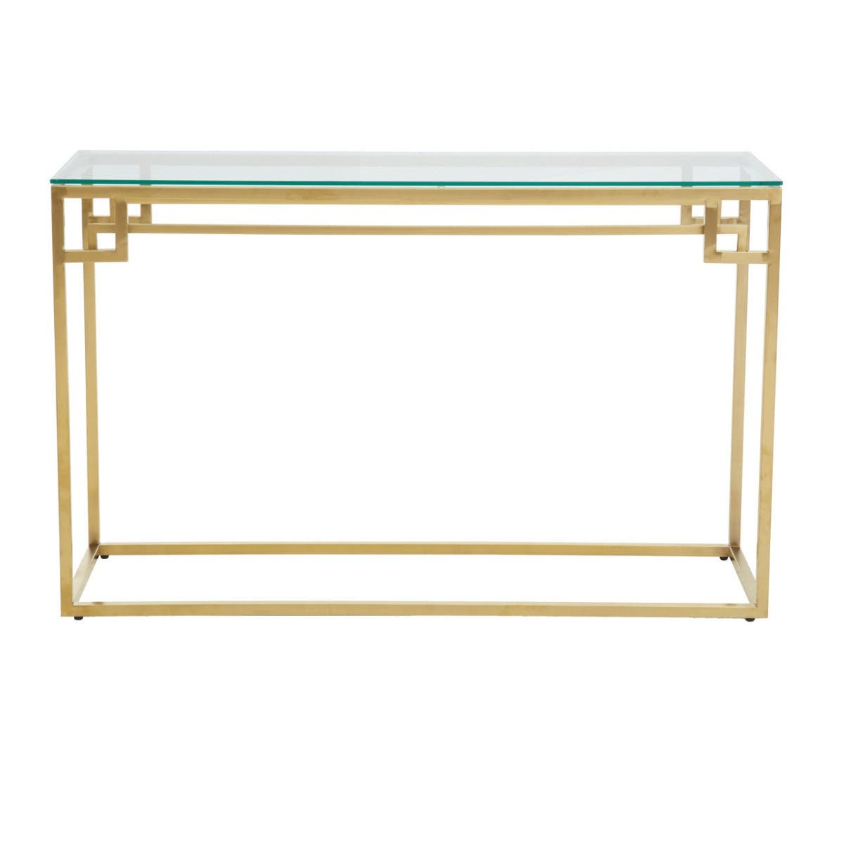 Golden Glass Console Chic Minimalism