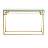 Golden Glass Console Chic Minimalism