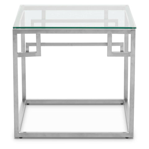 Silver Glam Side Table