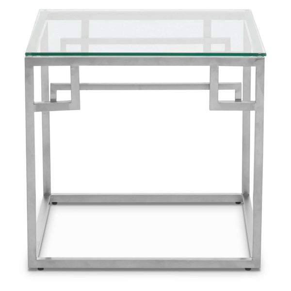 Silver Glam Side Table