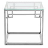 Silver Glam Side Table