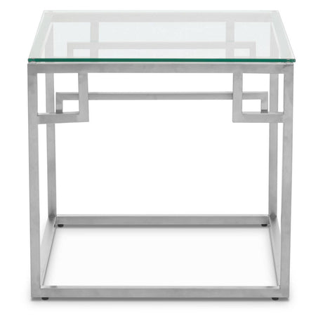 Silver Glam Side Table