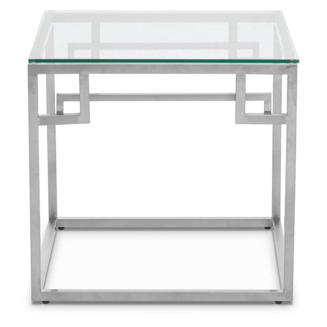 Silver Glam Side Table