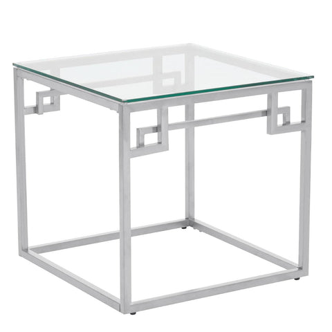 Silver Glam Side Table