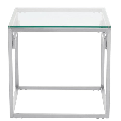 Silver Glam Side Table