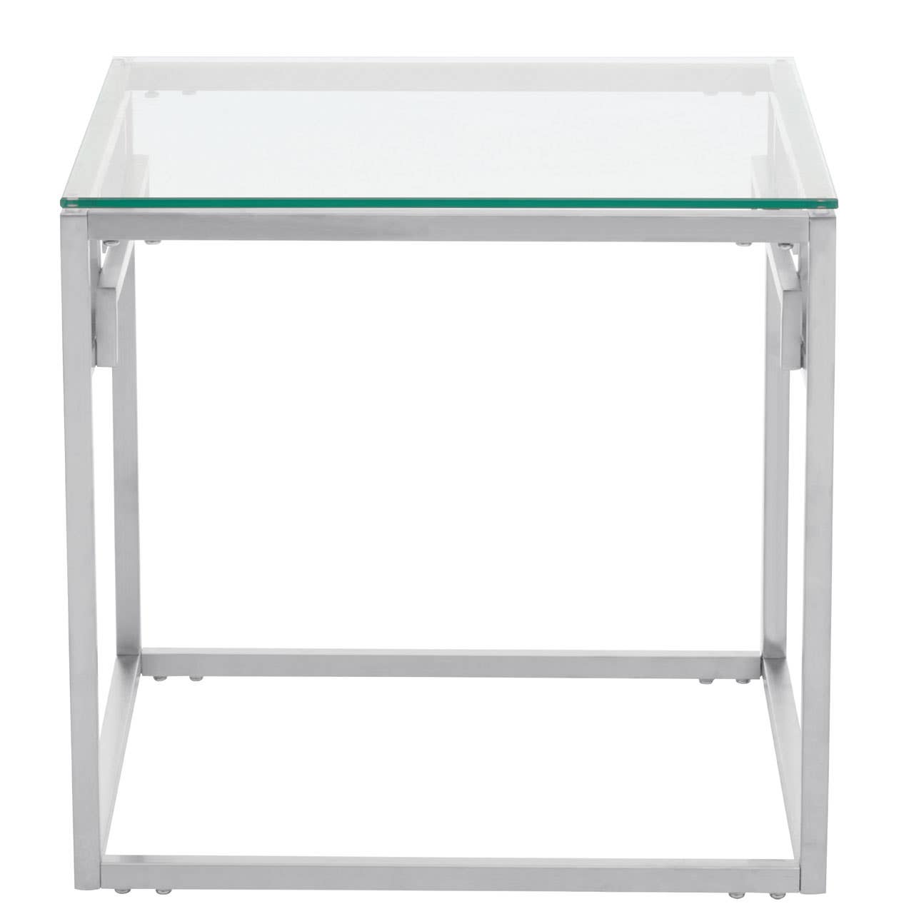 Silver Glam Side Table