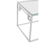 Silver Glam Side Table