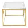 Gold Modern Glass Coffee Table
