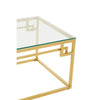 Gold Modern Glass Coffee Table