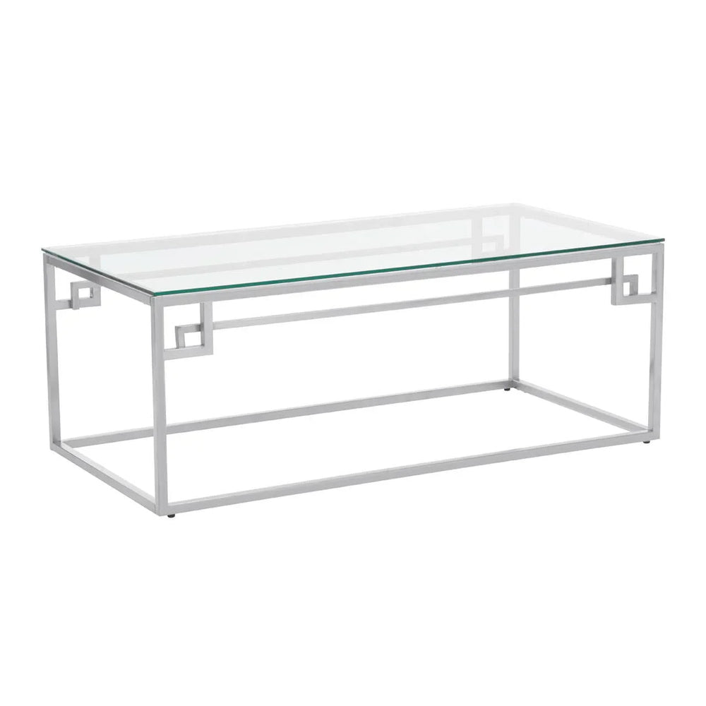 Silver Glass Coffee Table