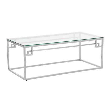 Silver Glass Coffee Table