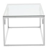 Silver Glass Coffee Table