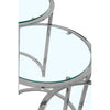 Graceful Silver Nesting Tables