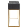 Luxury Oak Brass Console