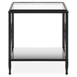 Monochrome Glass Side Table