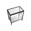 Monochrome Glass Side Table